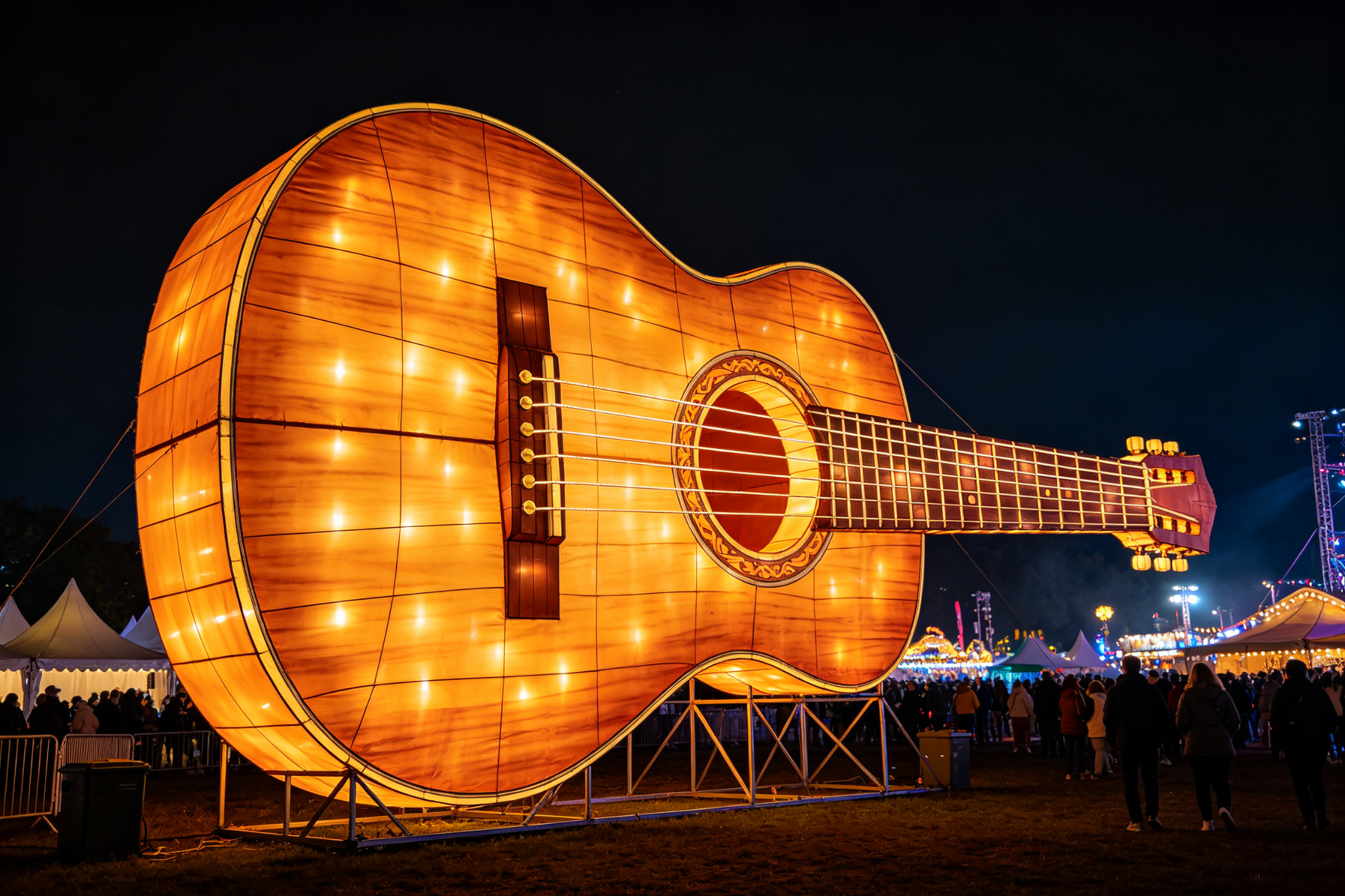 Producing Light Art Installations for Music Festivals