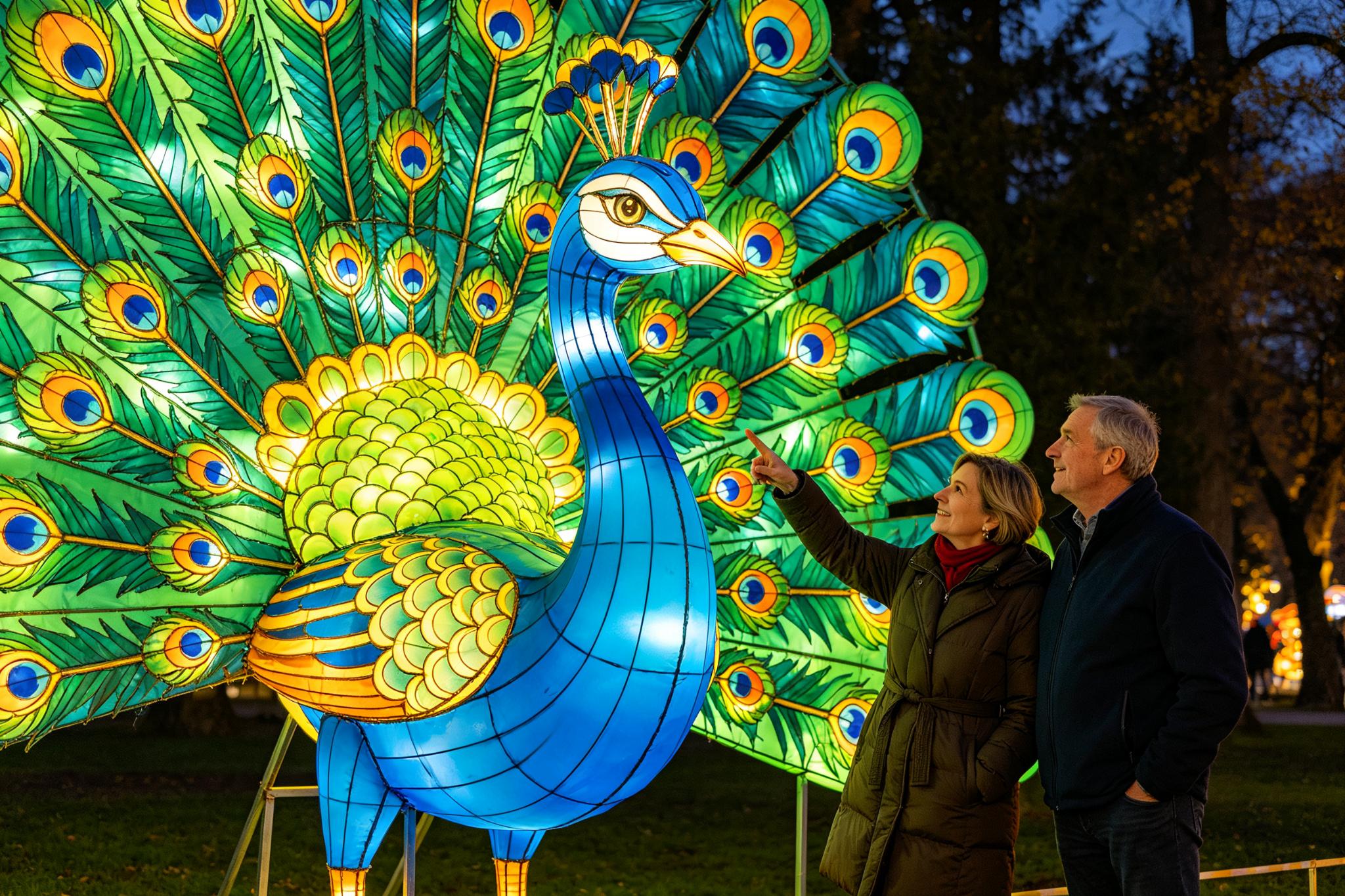 Chinese Opera Mask Lanterns for Festivals, Zoos & Events