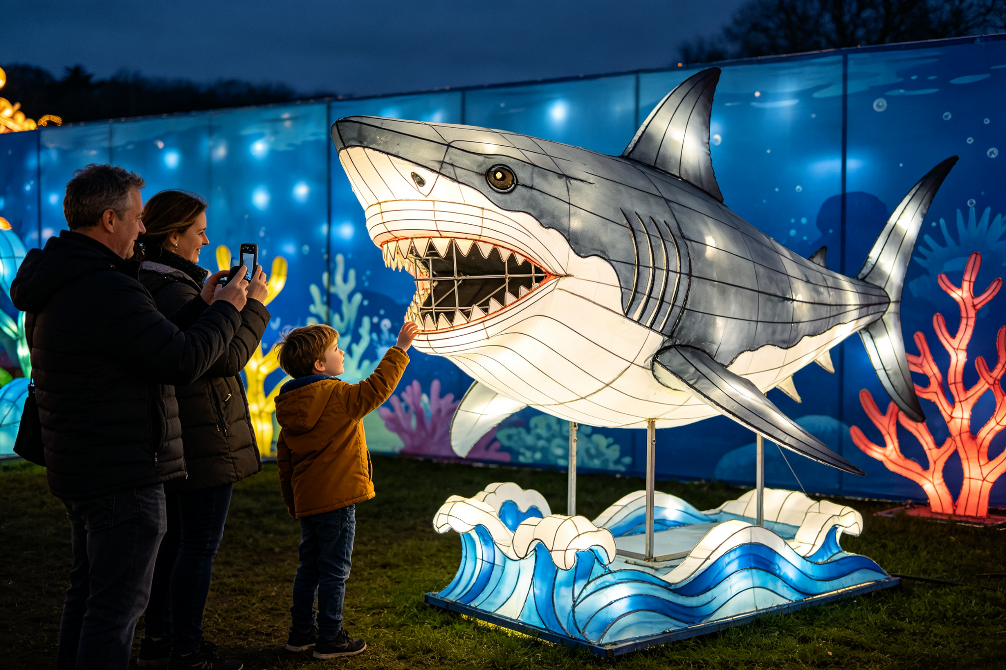 Blue Whale Lantern for Festivals, Zoos & Events