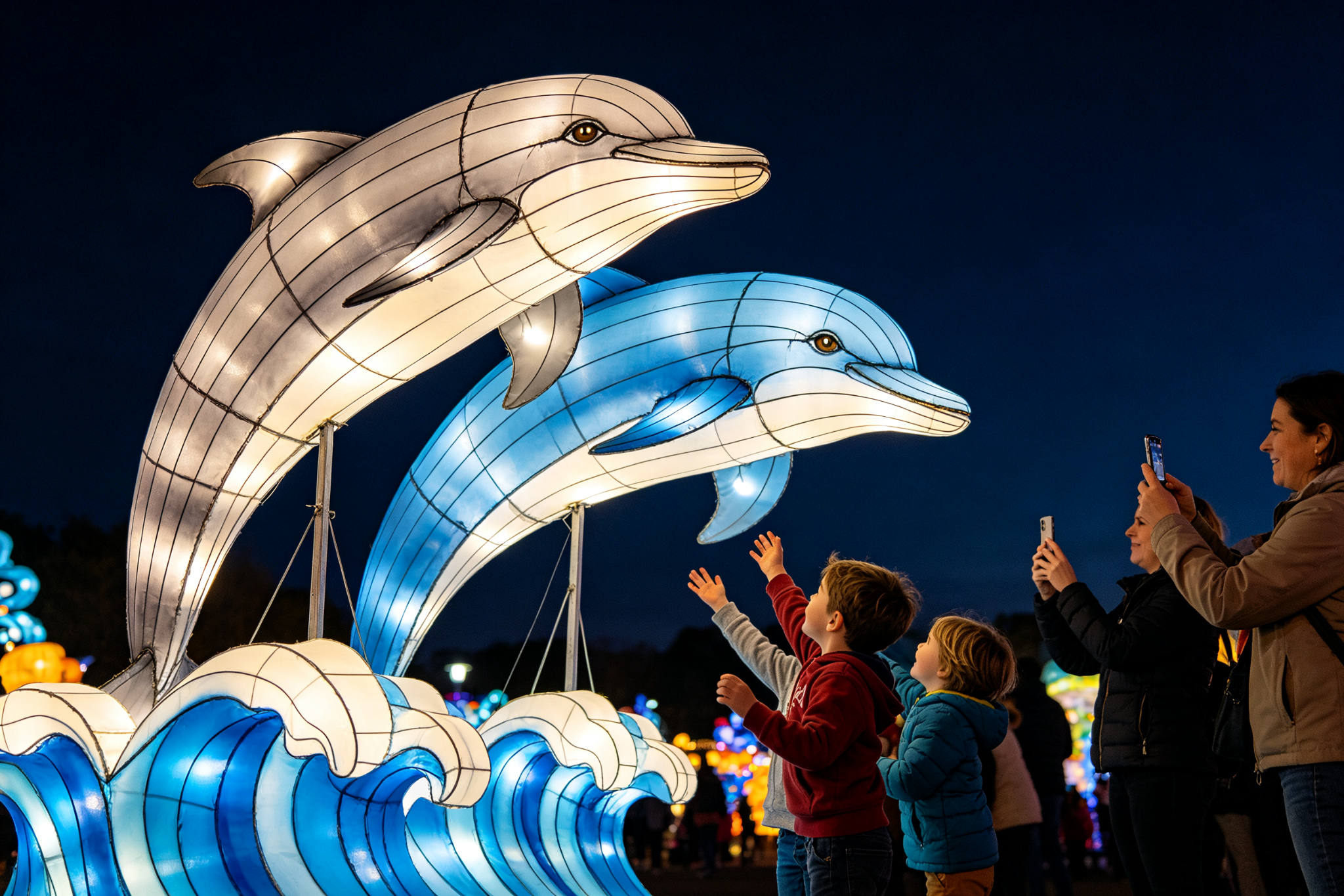 Great White Shark Lantern for Festivals, Zoos & Events