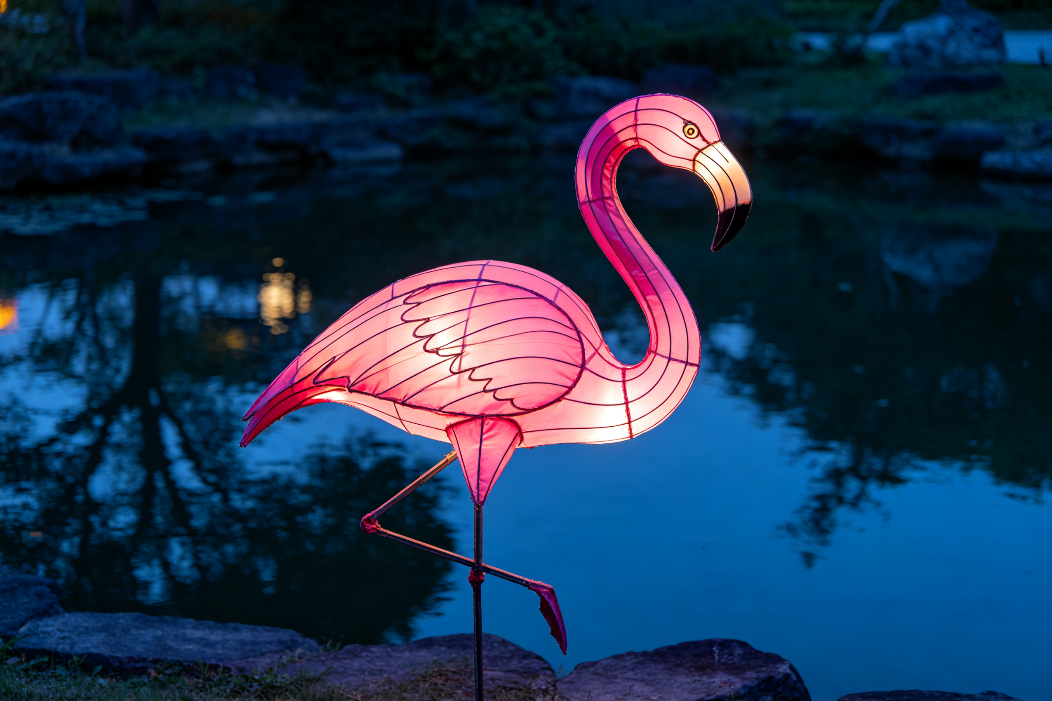 Acoustic Guitar Lantern for Festivals, Zoos & Events