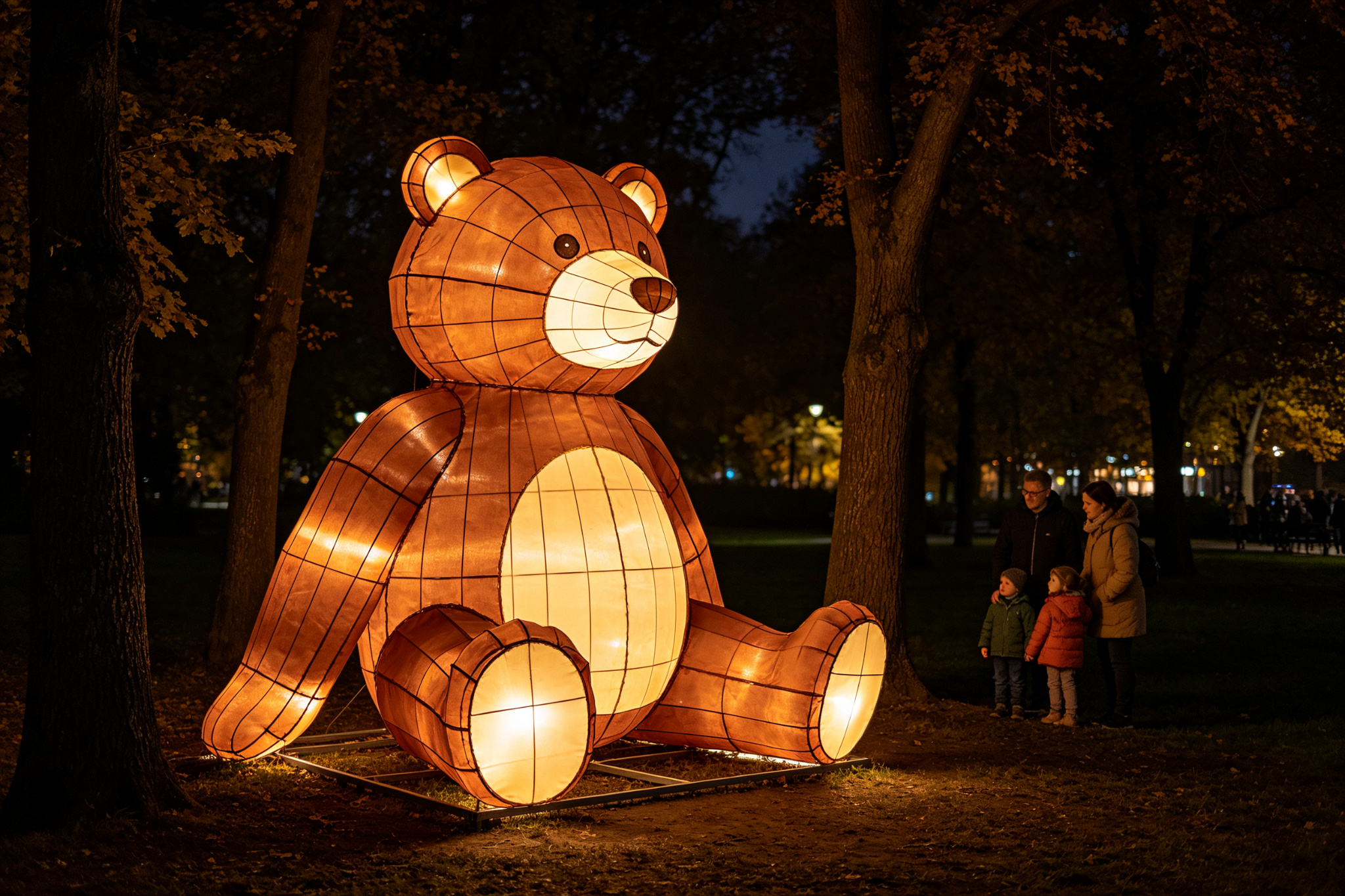 Orange Tiger Decorative Lantern for Festivals, Zoos & Events