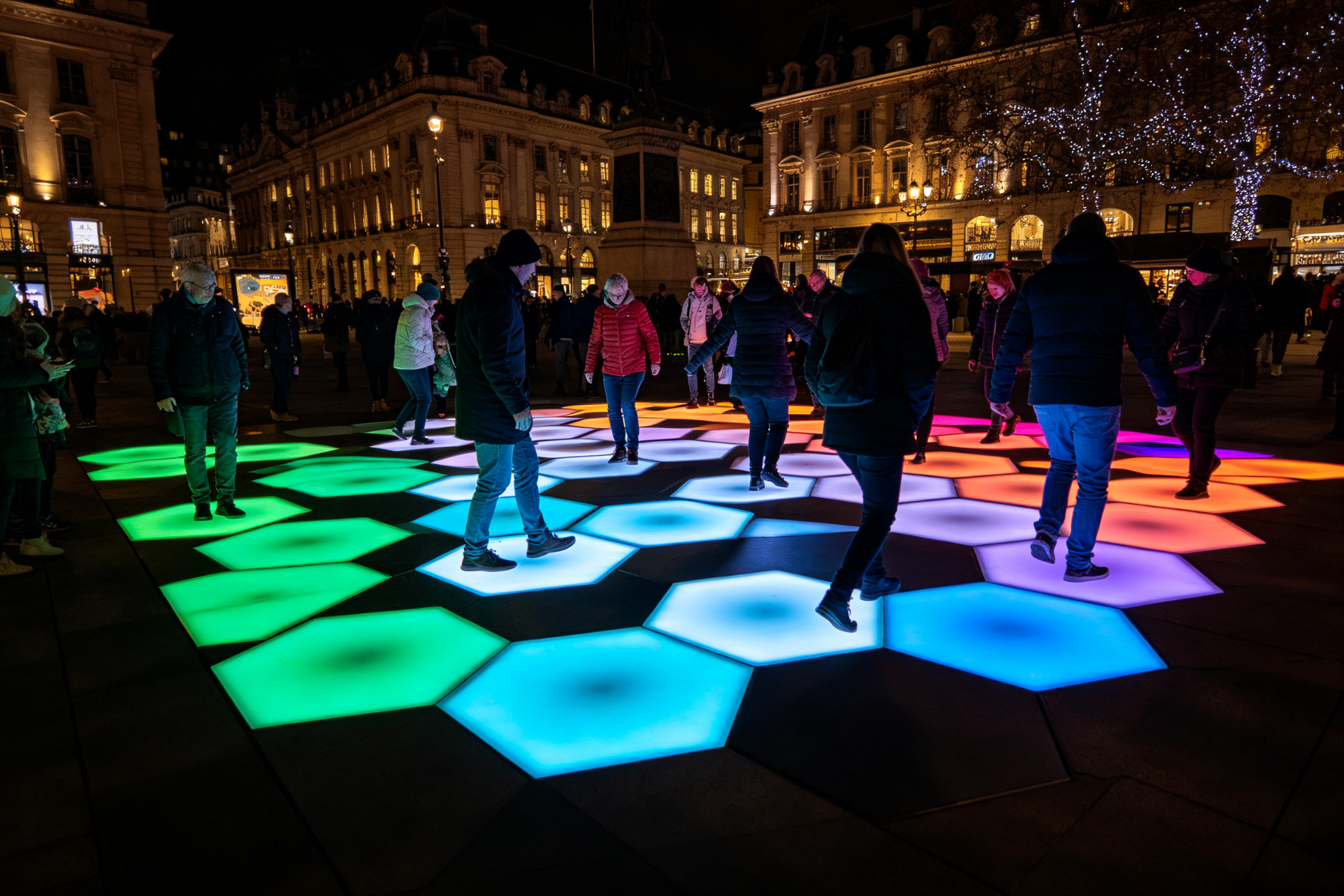 Interactive LED Light Floor for Festivals, Cities & Events